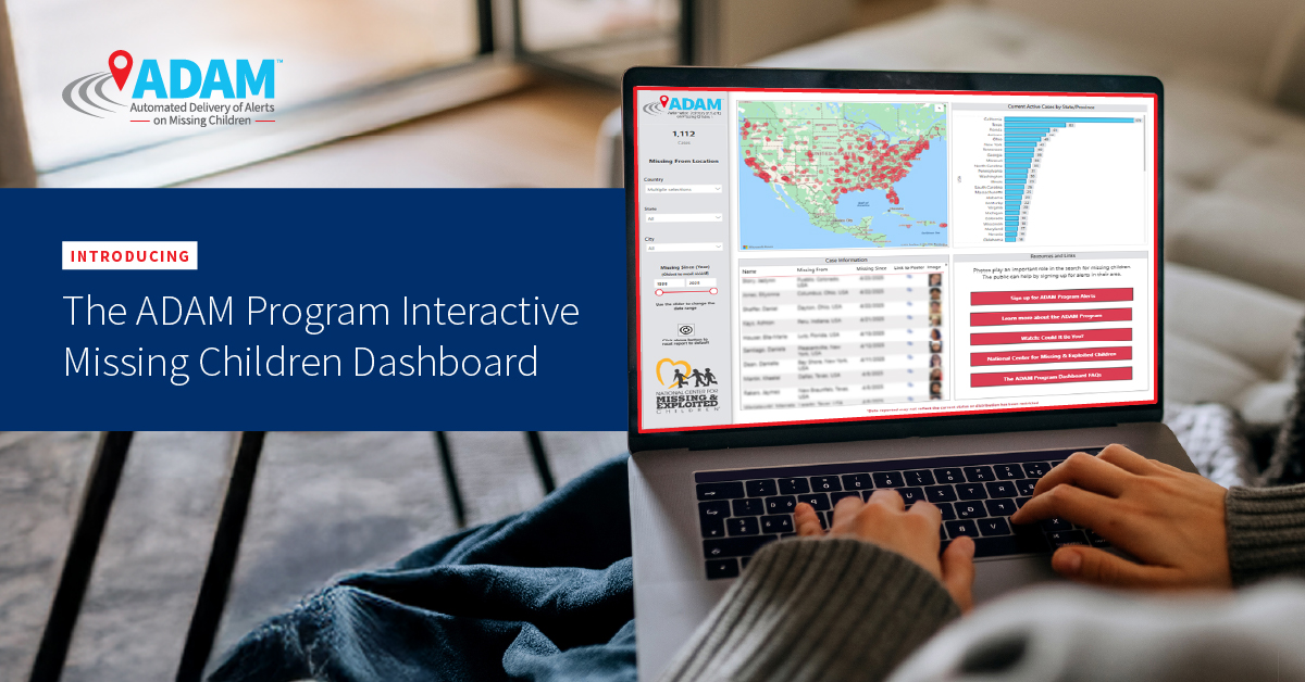 New ADAM Program Interactive Dashboard to Help Recover Missing Children