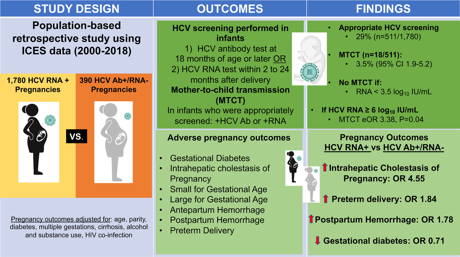 Graphical abstract from "Influence of hepatitis C viral parameters on pregnancy complications and risk of mother-to-child transmission" graphical abstract from Influence of hepatitis C viral parameters on pregnancy complications and risk of mother-to-child transmission
