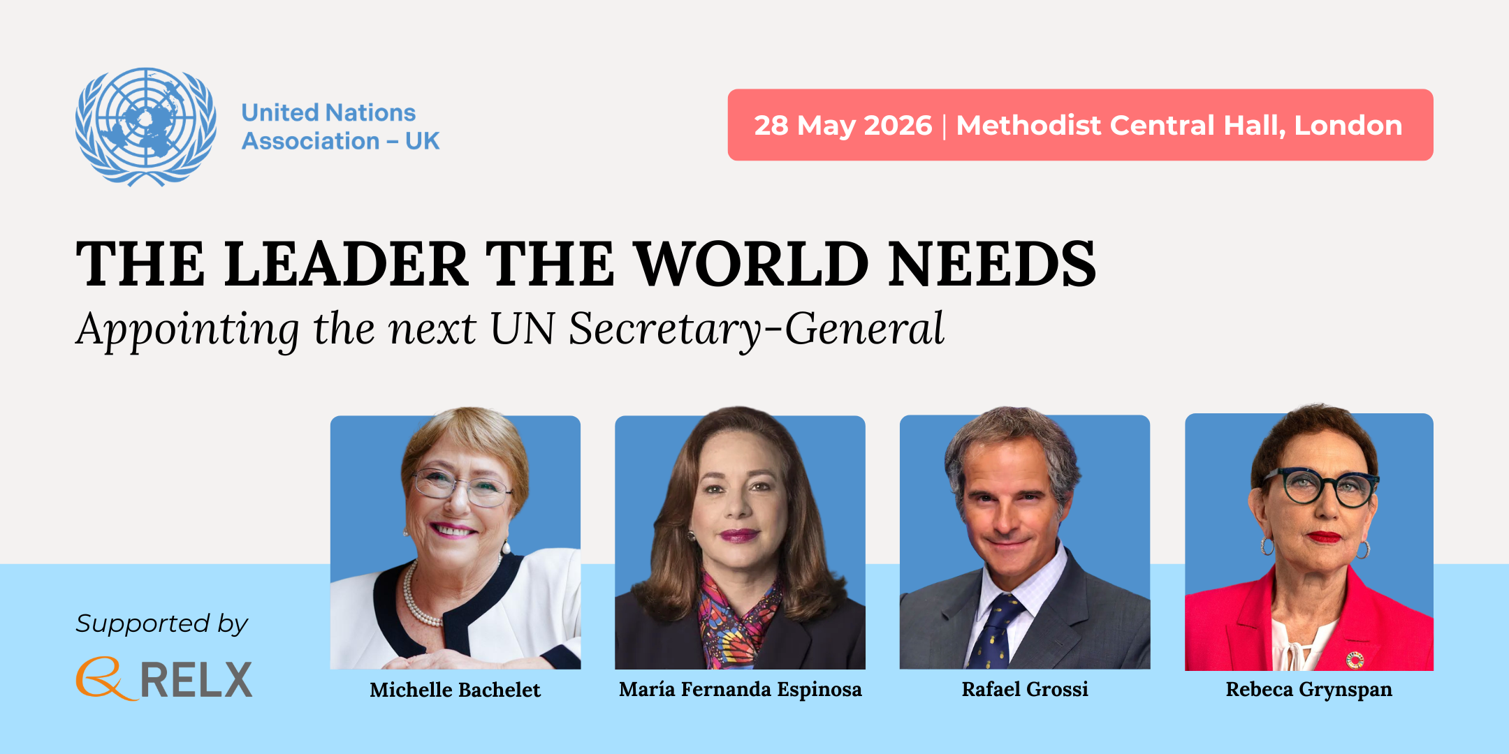 Image of four candidates for next UN Secretary General role
