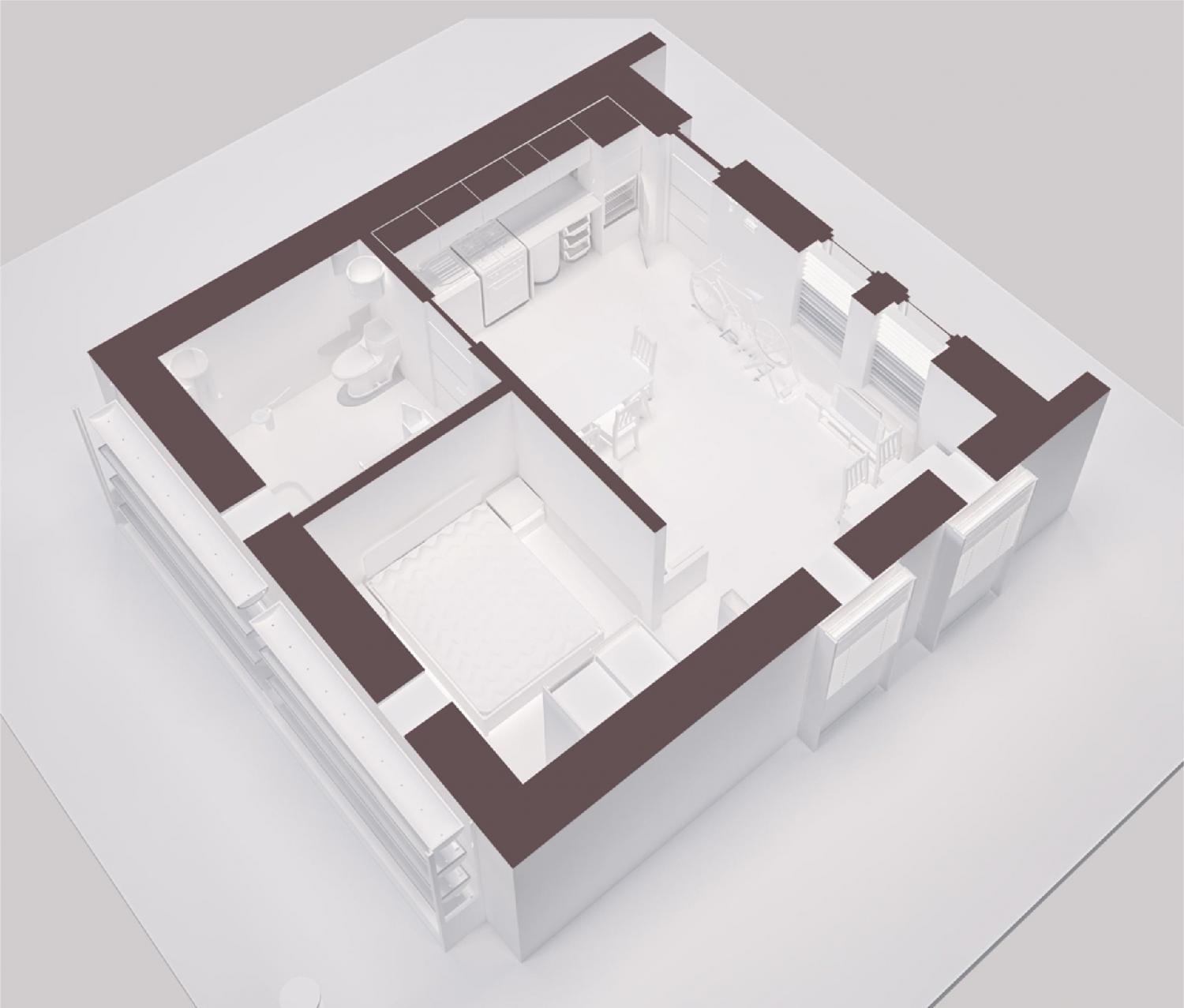The house design development after integrating refugees’ comments.