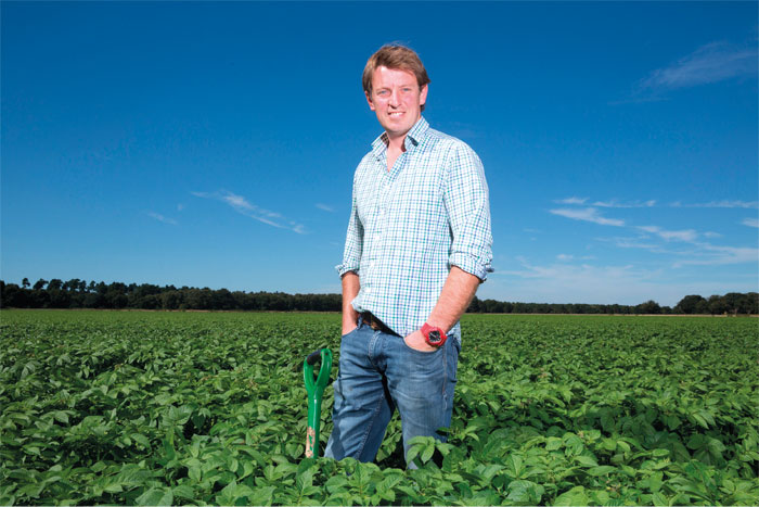 Tim Pratt has seen an increase in soil fertility on his vegetable-producing farm